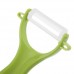 Bestlead Durable High Quality Ceramic Peeler With Suspending Hole On Handle Green