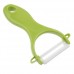 Bestlead Durable High Quality Ceramic Peeler With Suspending Hole On Handle Green