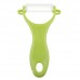 Bestlead Durable High Quality Ceramic Peeler With Suspending Hole On Handle Green