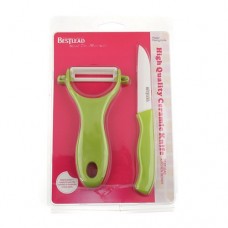 Bestlead High Quality Ceramic Knife Kitchen Series Peeler And Paring Knife Green