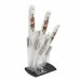 Bestlead Eco-friendly Ceramic Knives Set with Peony Patterns High Quality Noble Good-looking