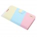 Inner Plastic Case Color Match Leather Cover for SS Galaxy NoteII N7100