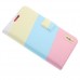 Inner Plastic Case Color Match Leather Cover for SS Galaxy NoteII N7100