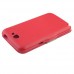 Back Plastic Case With Front Leather Cover for SS Galaxy NoteII N7100