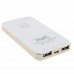 5200mAh 2 USB Ports Power Bank External Battery Charger for Mobile Phones