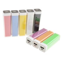 2600mAh USB Power Bank External Battery Charger for Mobile Phones Many Colors