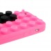 Brick Block Silicone Rubber Skin Soft Back Case Cover for iPhone 5