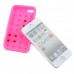 Brick Block Silicone Rubber Skin Soft Back Case Cover for iPhone 5