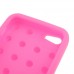 Brick Block Silicone Rubber Skin Soft Back Case Cover for iPhone 5