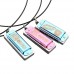 Mini Cartoon Harmonica 4-Hole 8-Tone With Necklace