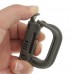 4pcs D-Ring Locking Plastic Hook Carabiner