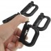 4pcs D-Ring Locking Plastic Hook Carabiner