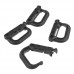 4pcs D-Ring Locking Plastic Hook Carabiner