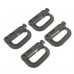4pcs D-Ring Locking Plastic Hook Carabiner