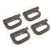 4pcs D-Ring Locking Plastic Hook Carabiner