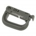 4pcs D-Ring Locking Plastic Hook Carabiner