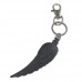 Feather Decor Carabiner Metal Ring Keychain