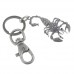 Scorpion Decor Carabiner Metal Ring Keychain