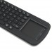 RC12 Air Mouse Presenter 2.4GHz + QWERTY Keyboard + Touch Panel for Tablet PC Android TV Box HTPC- Black