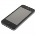 H5 TV Phone Quad Band Dual SIM Card WiFi Bluetooth FM Dual Camera 4.0 Inch- Black