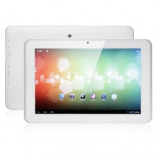 Ampe A10 Dual Core 3G GPS Tablet PC 10.1 Inch MSM8625 Android 4.0 IPS Screen 1G 4G (16G TF) Bluetooth White