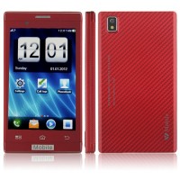 T8950 Phone 4.0 Inch Dual Band Dual Camera FM Bluetooth Touch Screen- Red