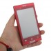 T8950 Phone 4.0 Inch Dual Band Dual Camera FM Bluetooth Touch Screen- Red