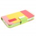 With Inner Plastic & Card Slots Leather Case Cover for iPhone 5