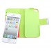 With Inner Plastic & Card Slots Leather Case Cover for iPhone 5