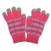 Functional One Size Touch Gloves for iPhone iPad Soft Screen Tablet PC Color Random