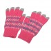 Functional One Size Touch Gloves for iPhone iPad Soft Screen Tablet PC Color Random