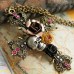 Fashion Flower Cross Pendant Sweater Necklace