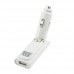Folding Car Charger White
