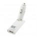 Folding Car Charger White