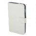 5.3 Inch Protective Leather Stand Case for Samsung Galaxy Note I9220 Smart Phone- White