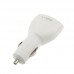 Dual USB Car Charger for iPhone/iPad/Mobile Phone White