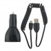 Dual USB Car Charger + Cable for HTC/iPad/iPhone/Mobile Phone