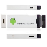 OEM MK802 Mini Android PC Android TV Box Android 4.0 Tcc8920 HDMI TF 4GB/1G RAM- White