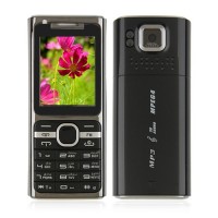 M17 Phone Dual Band Dual SIM Card Java Bluetooth FM 1.8 Inch- Black