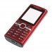 M17 Phone Dual Band Dual SIM Card Java Bluetooth FM 1.8 Inch- Red