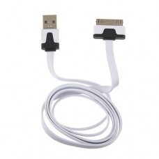 1m Flat Cable for iPhone 4/4S iPad White