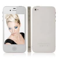 A4S Quad Band Phone 3.5 Inch Capacitive Touch Screen Single SIM Card WiFi 4GB- White