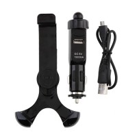 HC-04 Car Tripod Mount Holder + Universal Charging for Smartphone