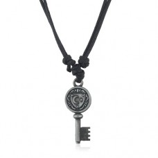 Double-layer Chain Key Pendant Necklace