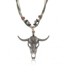 National Style Antelope Head Pendant Necklace