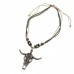 National Style Antelope Head Pendant Necklace