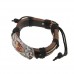 Cool Skull Pattern Cowhide Bracelet