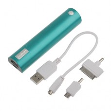 Portable 2600mAh charger with LED power indicator