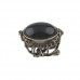 Vintage Black Onyx Bronze Ring Jewelry