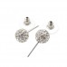 Ball Style Rhinestone Decor Earrings Jewelry